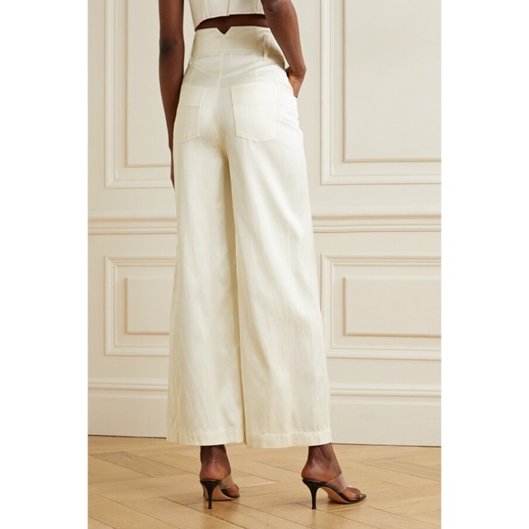 SOLD 🪩 FLEUR DU MAL Satin Twill Trouser - Picture 2 of 5